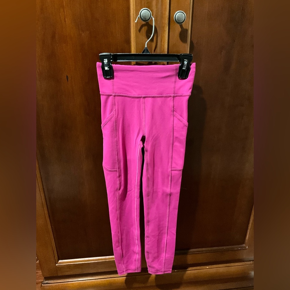 Lululemon Vibrant Pink Leggings Size 0